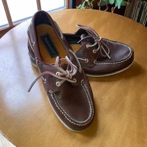 Men’s Timberland deck shoes.